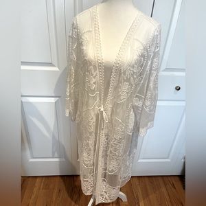 White lace kimono / cover up